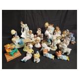 Group of ceramics, Lefton china figures, etc.