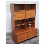 Danish wall shelf unit, as is