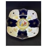 Vintage Czech 24CT gold porcelain decorative plate