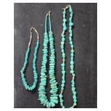 Native American chunky turquoise necklaces