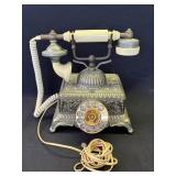Vintage Imperial brass rotary telephone