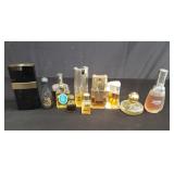 Group of colonge and perfumes