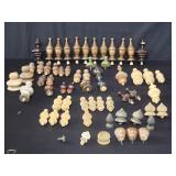 Group of assorted finials