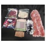 Assortment of scarves etc