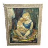 Framed VTG 1964 signed Tanner oil painting