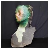 Signed fiberglass wall sculpture