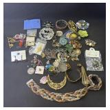 Group of costume jewelry
