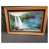 Thomas Leung titled: Wailua Falls- LE , hand