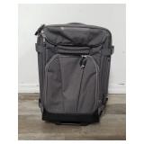 Travel suitcase marked "Ebags"