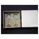 PaIr of Orrefors wine glasses/ goblets in