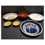 Group of assorted ceramic bowls