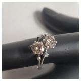 Platinum and diamond ring