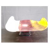 Large glass fruit bowl