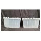 Pair of storage boxes