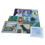 11 Signed Millie oil paintings on canvas