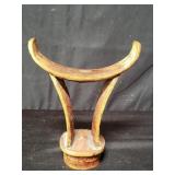 Antique hand carved headrest