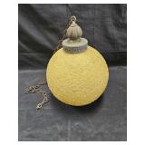 Vintage hanging living room corner globe lamp,