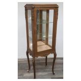 Vintage French style floral carved gilt wood curio