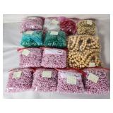 Vtg strands of beads box lot (KN)