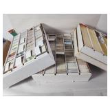 3 large flats vtg sports cards various years