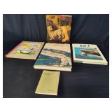 Group of coffee table books etc