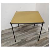 Vintage folding card table, 27"h. x 30 " x 30"