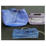 Group of designer style purses and handbag