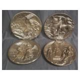 Group of 4 composite Rhodes Studio 3D art