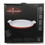 Sealed Hells Kitchen 14" pizza & round stone dish