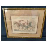 Antique hand colored lithograph