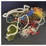 Large group of costume jewelry necklaces