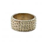 Sterling silver brutalist ring, 11.00 gramsSize