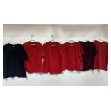 Group of six polo shirts