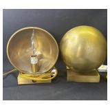 Pair of vintage brass table lamps