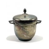 Vintage Sheridan silver plate ice bucket, 9 1/2"