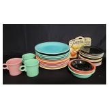 31pc Fiesta dinnerware set