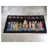 Vintage handmade Asian rug