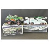 Pair of Hess toy trucks in box