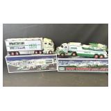 Pair of Hess toy trucks in box