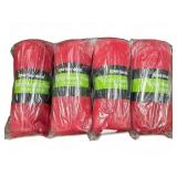 4 new 50" X 60" red fleece throw blankets