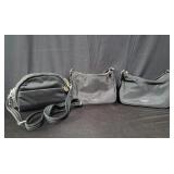 Group of 3 designer style handbags- Lo & Sons,