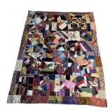 Antique Victorian handmade patchwork quilt