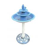 Vintage metal bird bath
