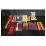 Box of vintage 1966 dog show award ribbons
