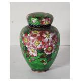 Vintage Japanese cloisonné ginger jar