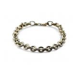 Italian Sterling silver link bracelet, 12.96