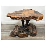 Vintage Buckeye Burlwood side table