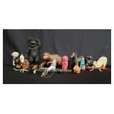 Box of animal figurines
