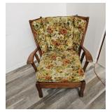 Vintage Monterey style over sized arm chair with