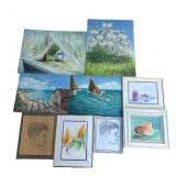 9 Signed Millie oil paintings on canvas